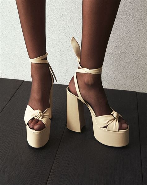 ysl heeless shoes|ysl platform heels.